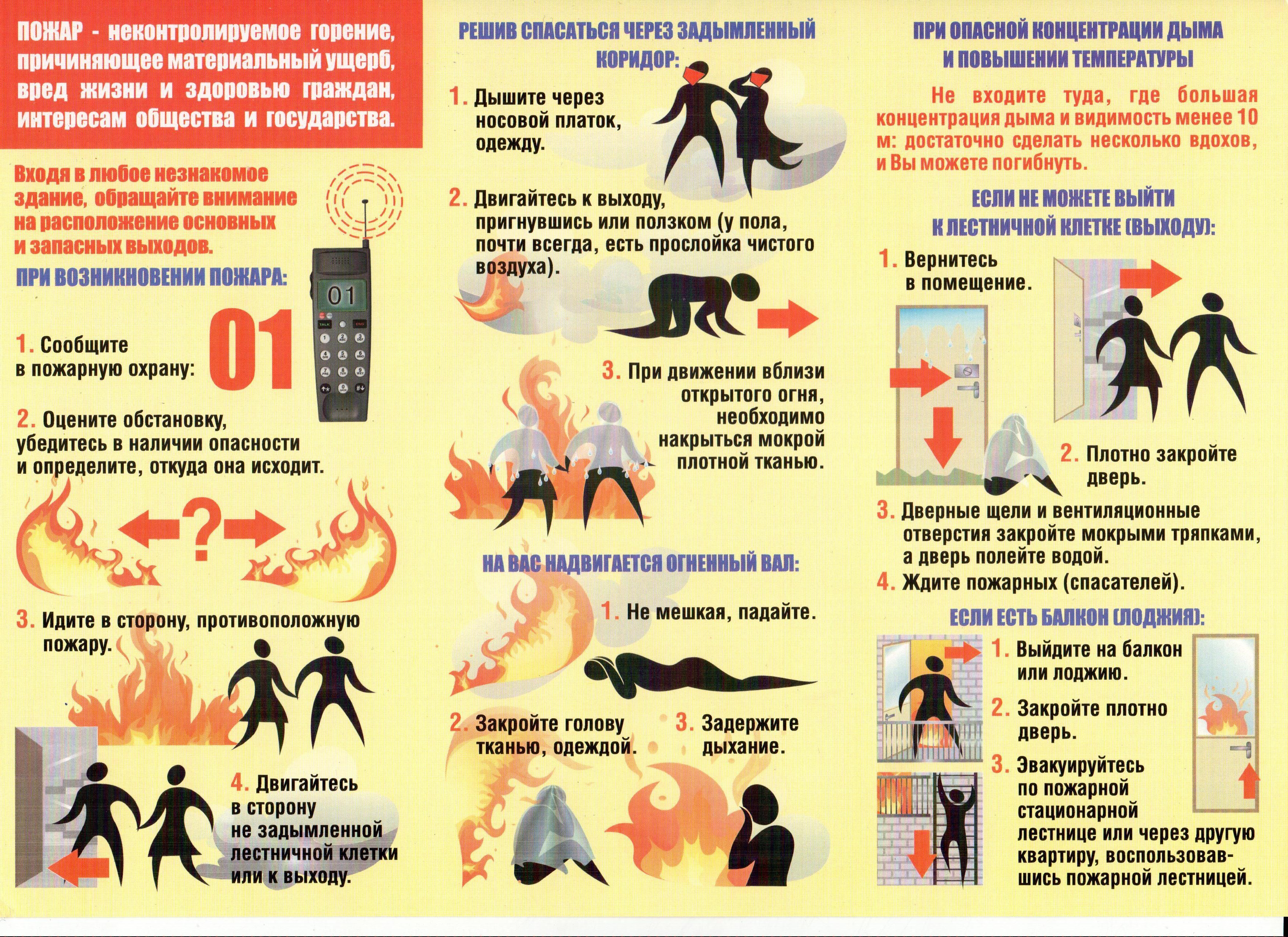 Основные правила поведения при пожаре0002